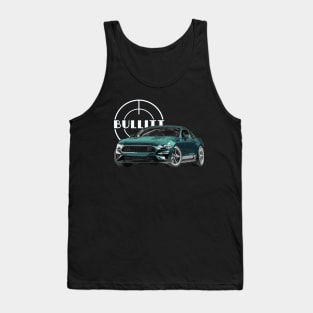 bullitt Mustang GT 5.0L V8 Classic steve mcqueen Muscle Car Tank Top